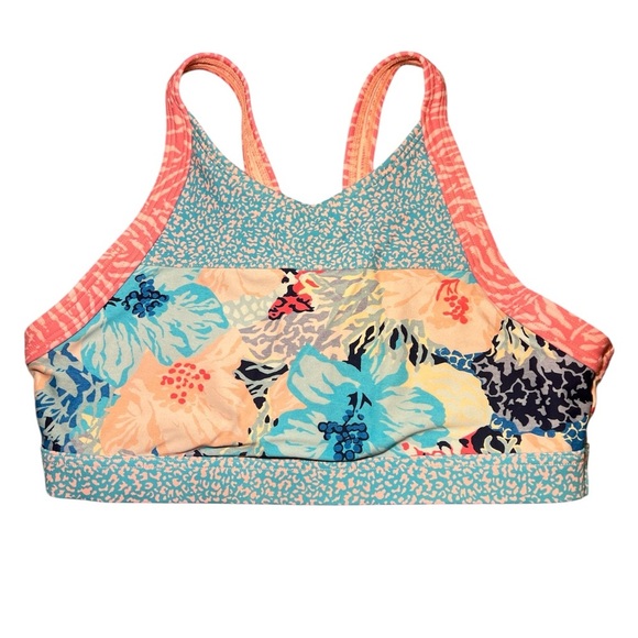Athleta Other - Athleta Girl Floral Mixed Print Sports Bra Girl's XL